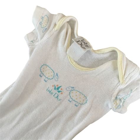 new born dior|vintage baby Dior layette sheep.